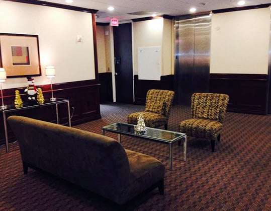 Interior photo of the firm's office lobby